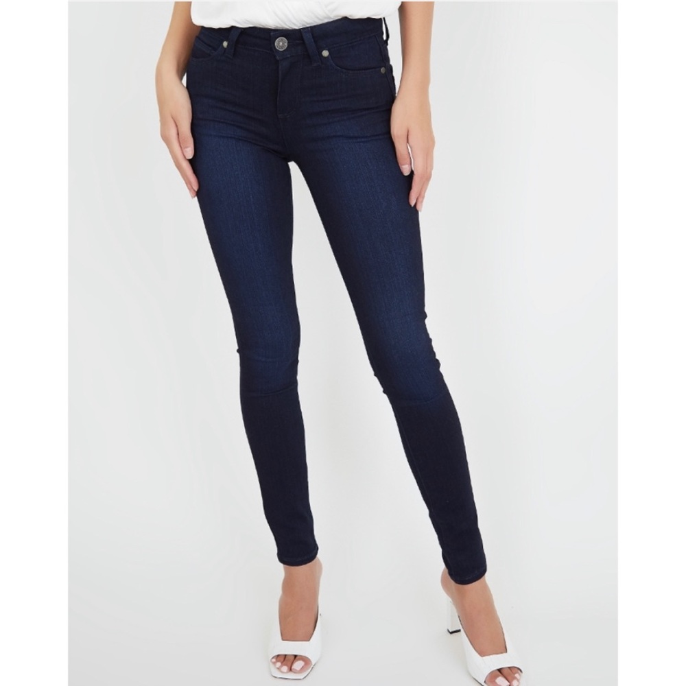 Paige Vertugo Ultra Skinny dark wash jeans 24 - Picture 2 of 8
